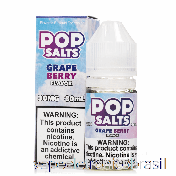 Vape Recarregável Uva - Sais Pop - 30ml 30mg